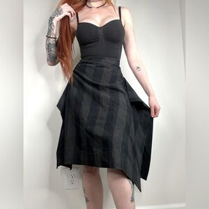 Vivienne Westwood red label black tartan heavy skirt sz 2